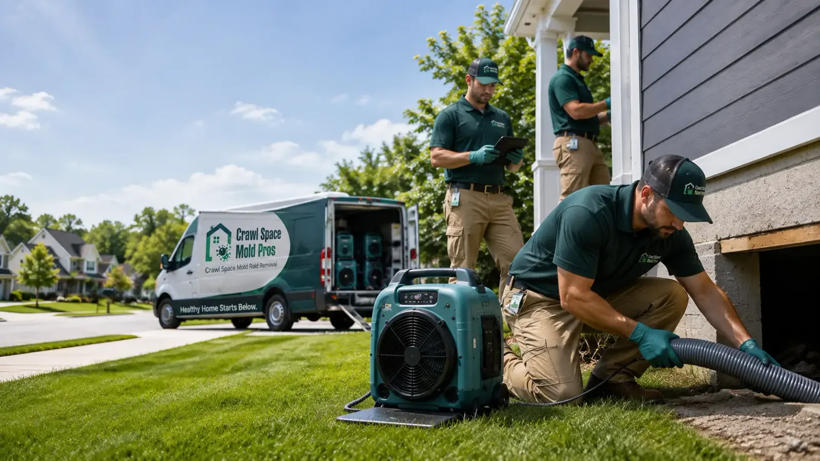 Crawl Space Mold Removal in Aurora, KS